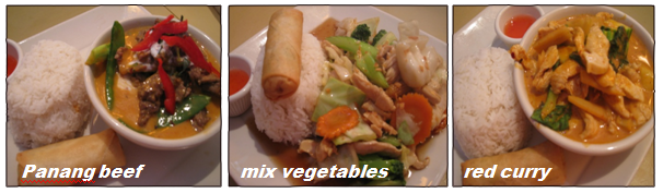 Thai Lunch Menu